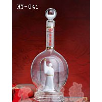 辽宁玻璃工艺酒瓶企业/河间宏艺公司厂家供应红酒酒瓶