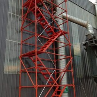 香蕉式安全爬梯供应-「合新建材」施工梯笼/加工棚@四川成都
